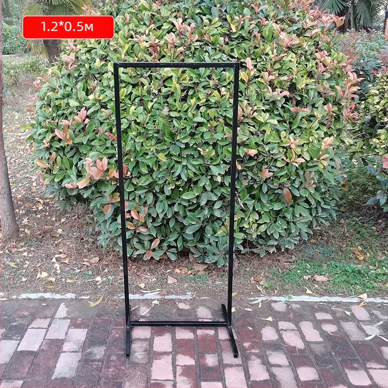 Железен геометричен екран за сватбена арка – правоъгълна рамка за украса на сцена