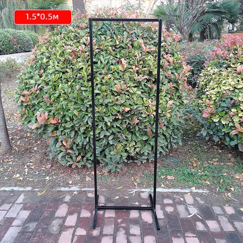 Железен геометричен екран за сватбена арка – правоъгълна рамка за украса на сцена