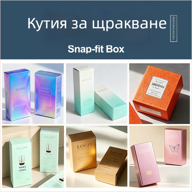 Персонализирана сгъваема кутия за опаковки с печат на лого, 230 GSM, за дигитални продукти и козметика