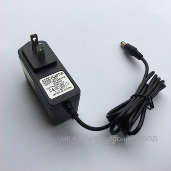 Захранване за педал за китарни ефекти, изход 9V, 1A, 12W, превключваемо захранване, вход 100-240V