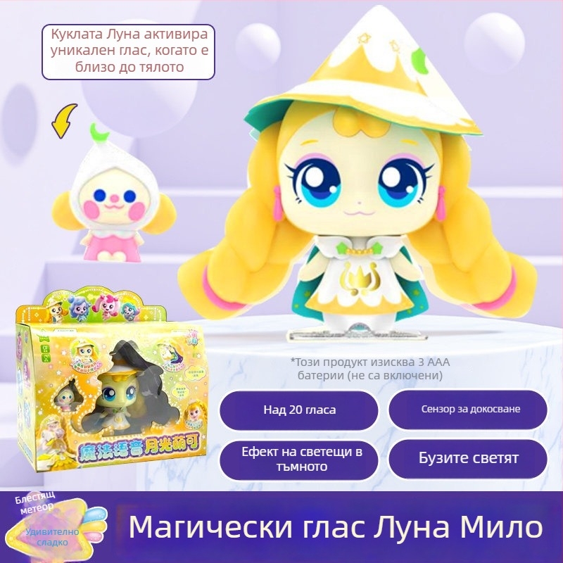 Плюшена говореща играчка с осветление в стил симулиран увеселителен парк; изработена от пластмаса/резина; за възраст 14+