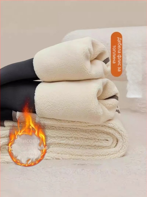 Бременни спортни панталони 3/4 с екстра дебела подплата, висока талия, абдоминална поддръжка, нейлон/спандекс 70–80%/до 30%