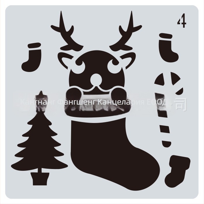 Коледен шаблон за рисуване и DIY дневник • Материал: PET • Внос: Не • IP разрешение: Не • Лицензируем частен етикет: Не