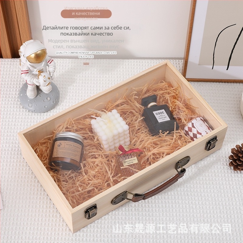 Дървена подаръчна кутия за бижута и запазени цветя, лого отпечатано, антиконтрафактно маркиране, модел 3-10