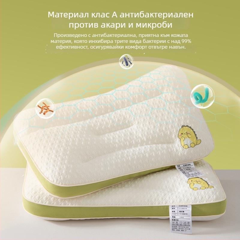 Детска възглавница за деца 1-10 години, правоъгълна форма, пълнеж 100% полиестер, трикотажна тъкан, включва калъф за възглавница