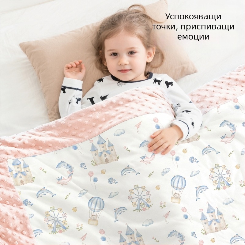 Бебешко одеяло от чист памук, клас А, за деца до 3 години, пълнеж от полиестер, за пролет и есен