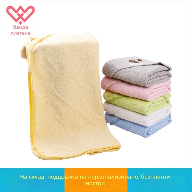 Бебешка пелерина за есен-зима – чист памук, 100–199 g; за деца 1–3 г; мултифункционално: одеяло/увивка, кърпа за баня и спален чувал