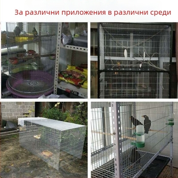 Галванизирана телена мрежа за клетки за птици – ролкова мрежа за пъдпъдъци, гълъби, кокошки, папагали и зайци