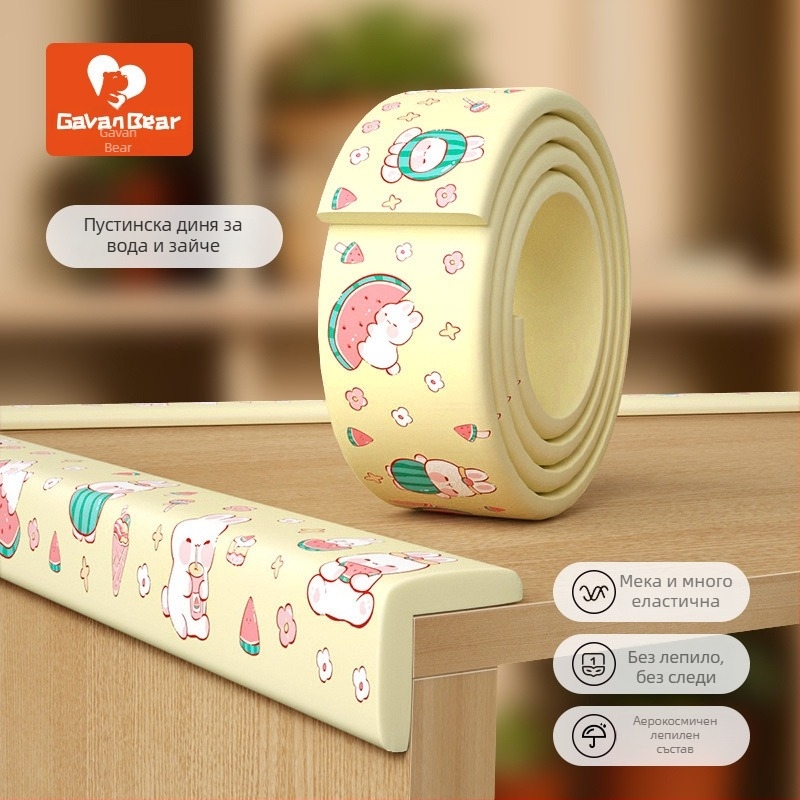 Бебешки ъглов предпазител за маса, с меко омекотяване, защита на ъглите, против удари