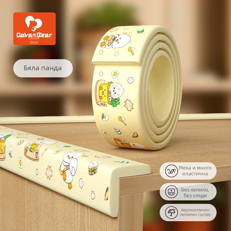 Бебешки ъглов предпазител за маса, с меко омекотяване, защита на ъглите, против удари