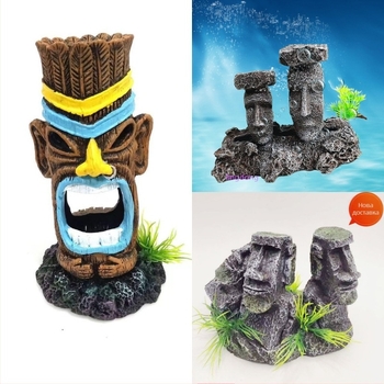Статуетка от смола с каменен вид за градина и аквариум — Pin Dong Leisure Products, процес: смолна обработка, внос: не