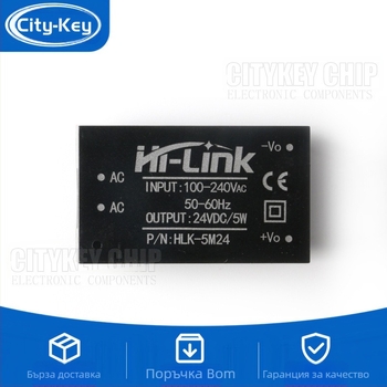 CityKey HLK-5M03/05/09/12/24 AC-DC модул за захранване, изходи 3.3/5/9/12/24V, вход 6.3–50V