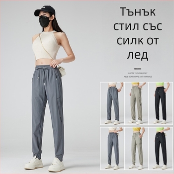 Унисекс бързосъхнещи панталони от найлон за лято и пролет, дишащи, леки, за бягане, колоездене и туризъм