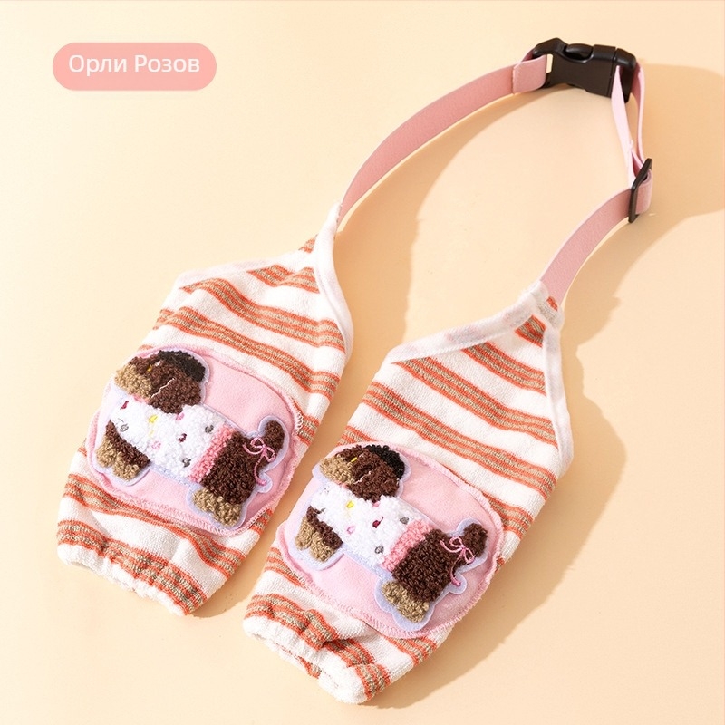 Кучешки протектор за лакти и крака с карикатурни ивици – полиестерно влакно, за всички сезони, ежедневен стил