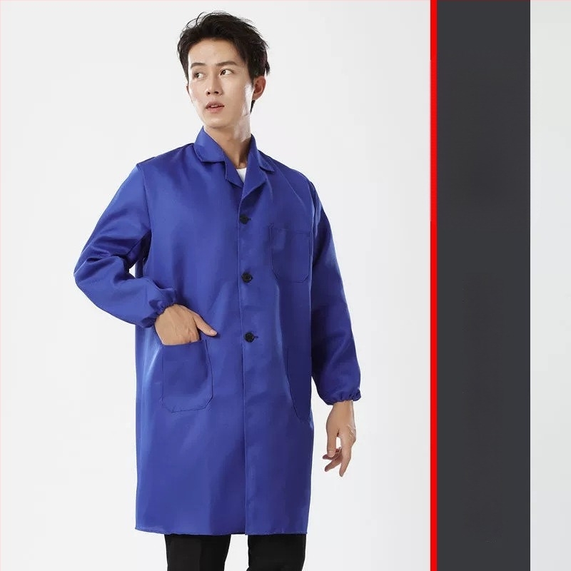 Защитен работен костюм с анти-замърсяване и дезинфекция, смес от памук и химични влакна, подплата полиестер, за фабричен цех