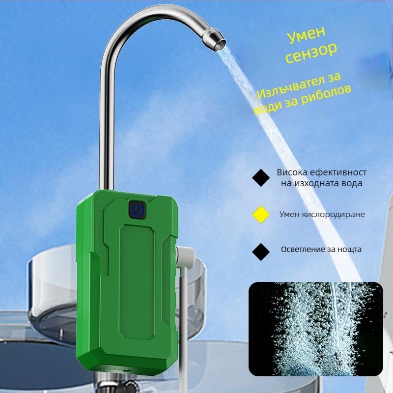 Qianliguang интелигентен сензорен водоразпределител за къмпинг и каравана – електрическа водна помпа с LED светлина и устройство за миене на ръце