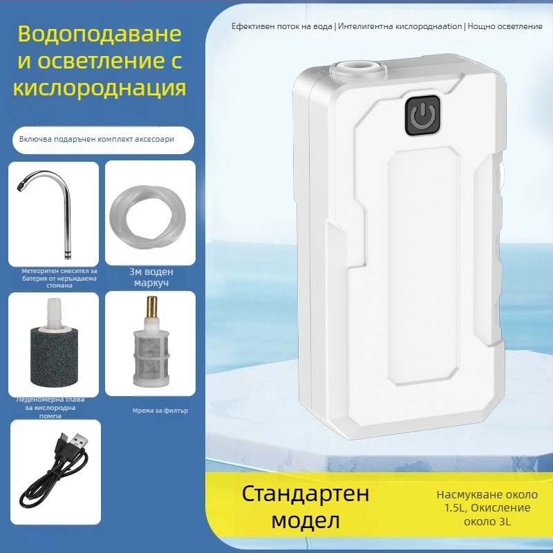 Qianliguang интелигентен сензорен водоразпределител за къмпинг и каравана – електрическа водна помпа с LED светлина и устройство за миене на ръце