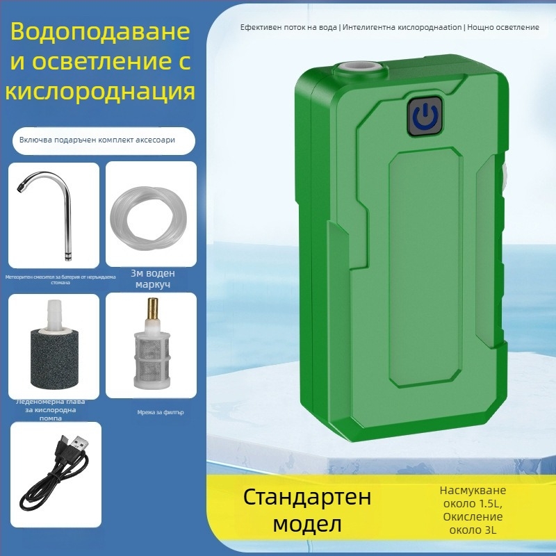 Qianliguang интелигентен сензорен водоразпределител за къмпинг и каравана – електрическа водна помпа с LED светлина и устройство за миене на ръце