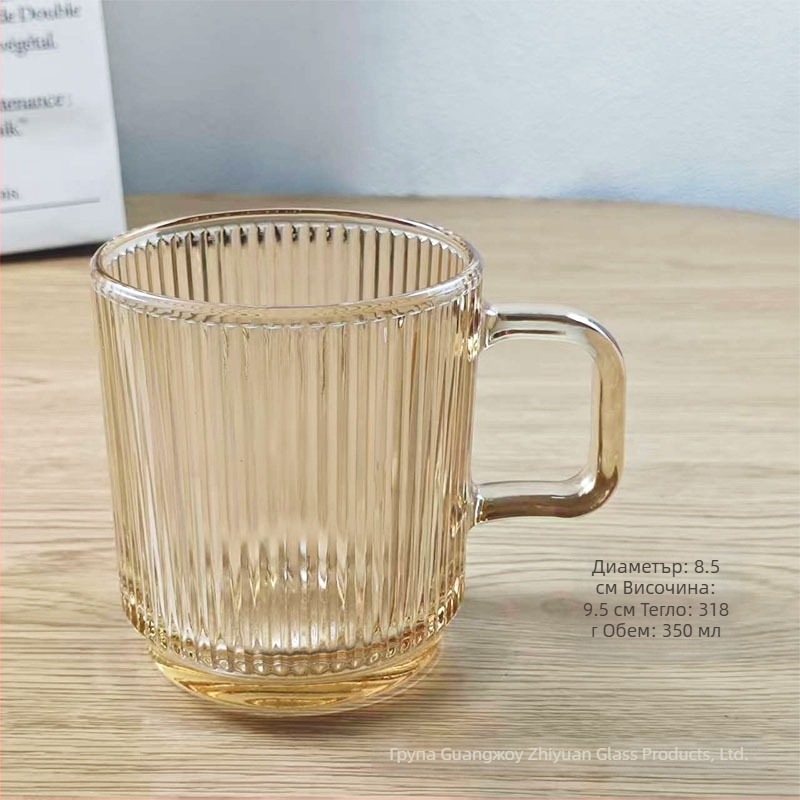 Стъклена чаша за четки за зъби за двойки - модерен минималистичен кръгъл дизайн, еднослойна, за миене на зъби