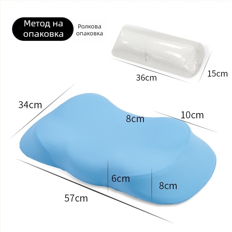 Детска възглавница за шия, мемори пяна, форма пеперуда, умерена опора, за деца на възраст 6–15 години, за едно дете