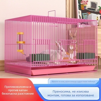 Метална клетка за зайци, домашно гнездо за домашни любимци, без внос