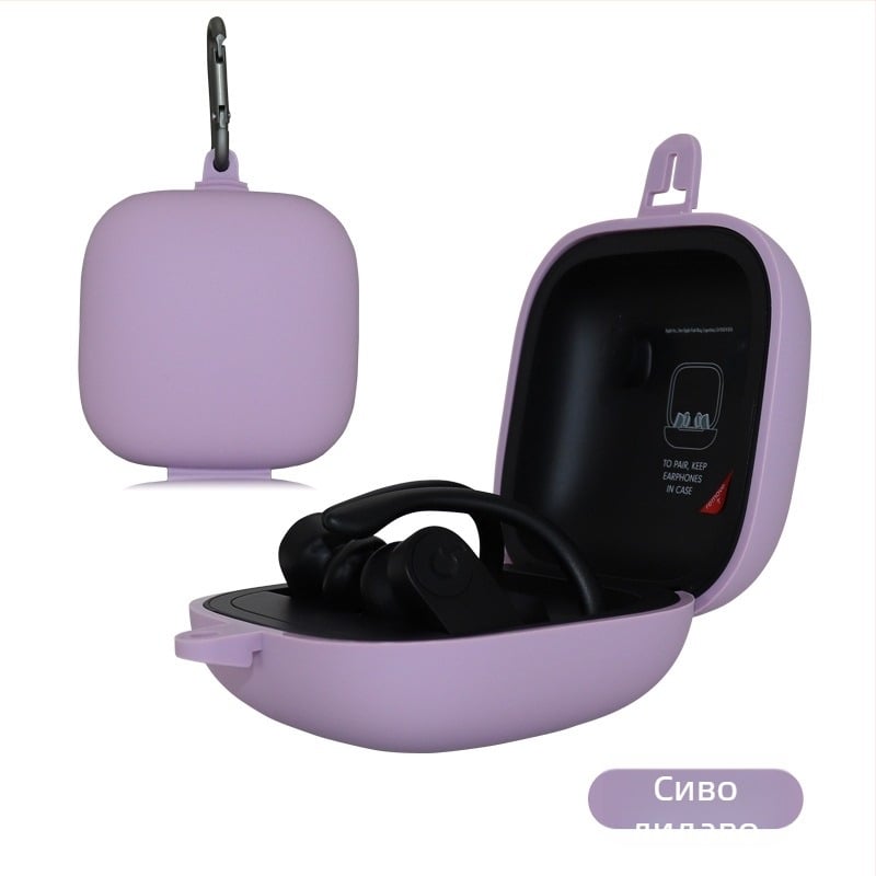 Силиконов калъф за слушалки Beats Powerbeats Pro, ембосирана текстура, преносим дизайн, съвместим с Magic Sound