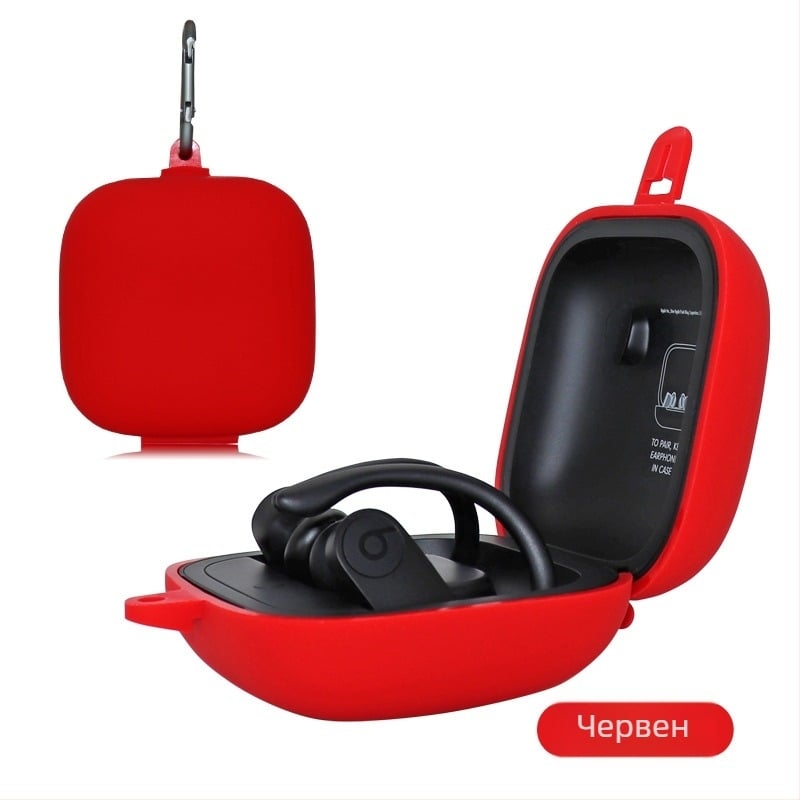 Силиконов калъф за слушалки Beats Powerbeats Pro, ембосирана текстура, преносим дизайн, съвместим с Magic Sound