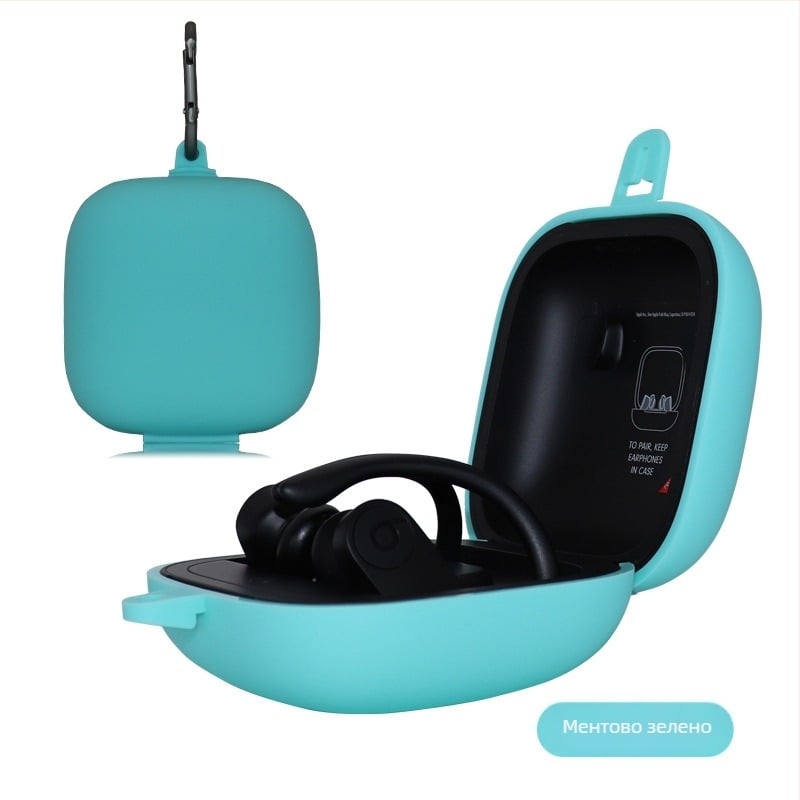 Силиконов калъф за слушалки Beats Powerbeats Pro, ембосирана текстура, преносим дизайн, съвместим с Magic Sound