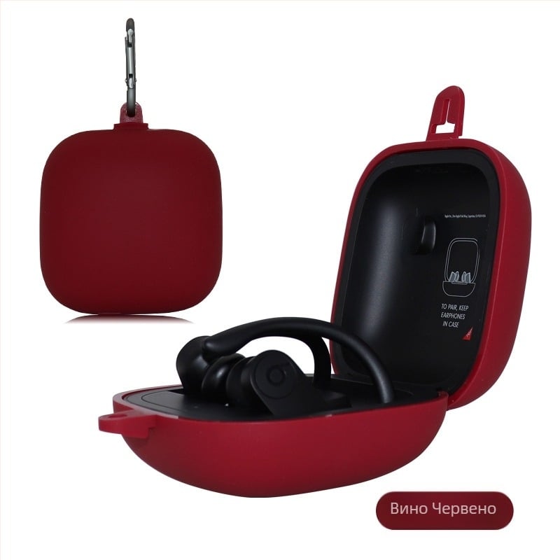 Силиконов калъф за слушалки Beats Powerbeats Pro, ембосирана текстура, преносим дизайн, съвместим с Magic Sound