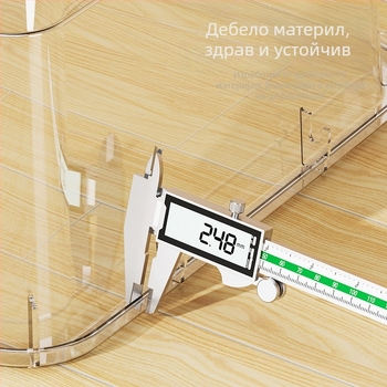 Прозрачна PP кутия за съхранение, ръчна дръжка, щракване при затваряне, модели JLSD01/02/03/04