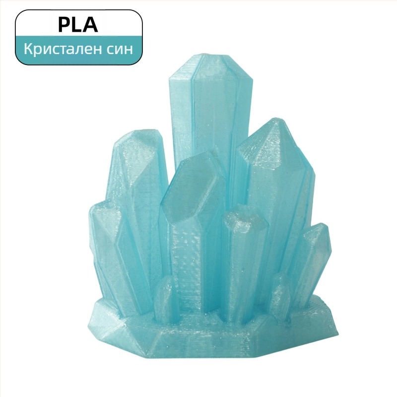 PLA филамент за 3D печат, кристален ефект (PLA; 1 кг; Ningmei Technology; персонализация: Да)