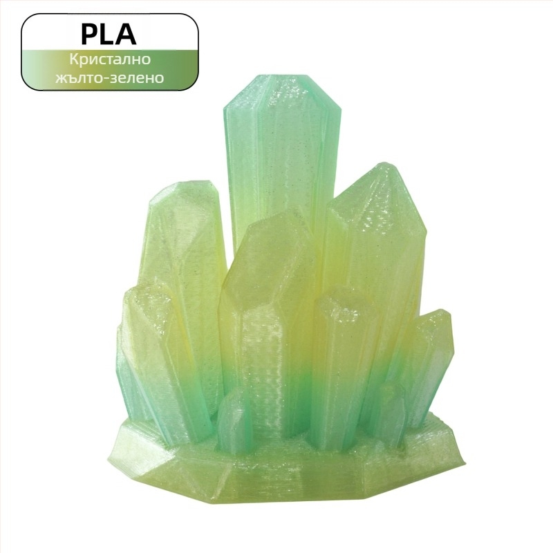 PLA филамент за 3D печат, кристален ефект (PLA; 1 кг; Ningmei Technology; персонализация: Да)