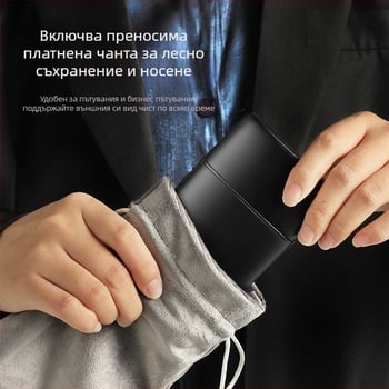 Phaeton презареждаема мъжка електрическа самобръсначка с лезвие от титиева сплав, сваляща се и миеща се глава, нисък шум под 36 dB