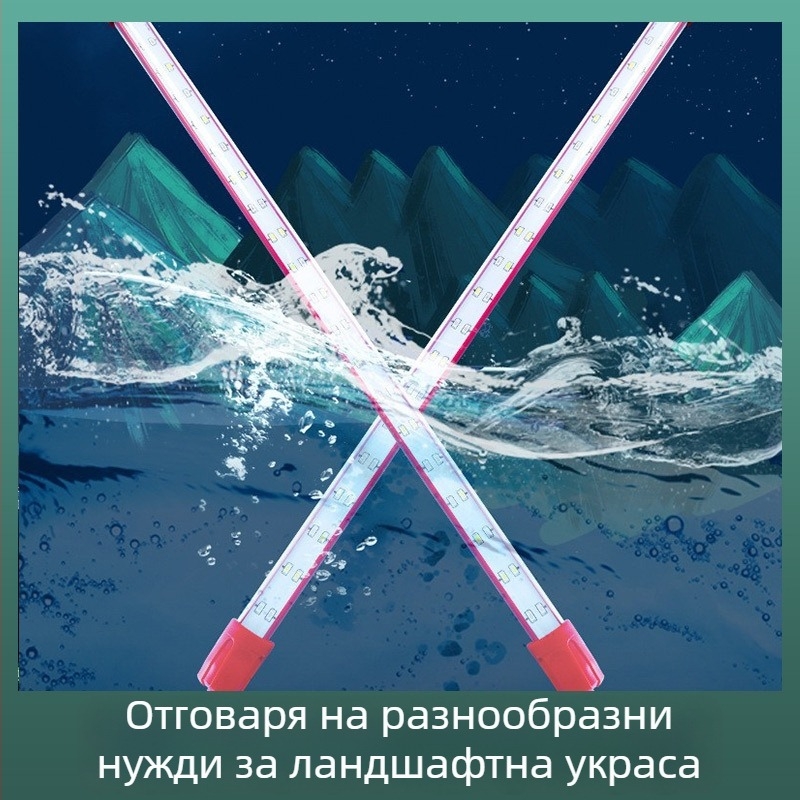 LED аквариумно осветление: водоустойчив спектър, промяна на цвета, повишена яркост, 3–40W, 200g, Glass/PC