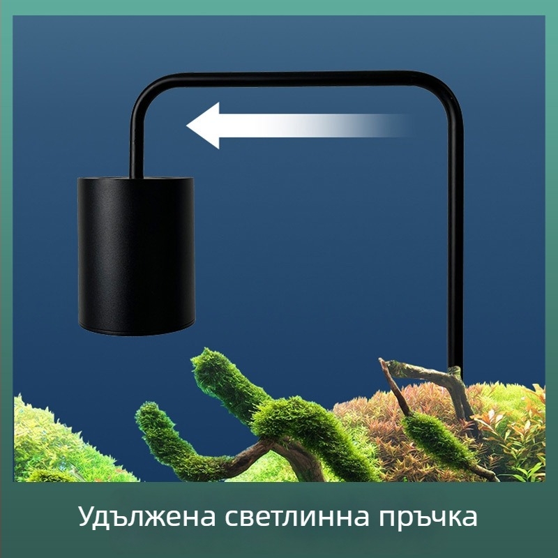 COB LED аквариумни downlight с алуминиево сплавно тяло и спектър близък до естествената светлина (12W, 550 g, освещение)