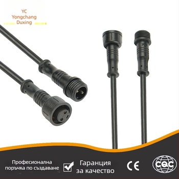 Водоустойчив щепсел и гнездо за системи с 2–5 ядра, медни контакти, PVC изолация, 60V 3A, за автомобилна електроника, индустрия и селско стопанство