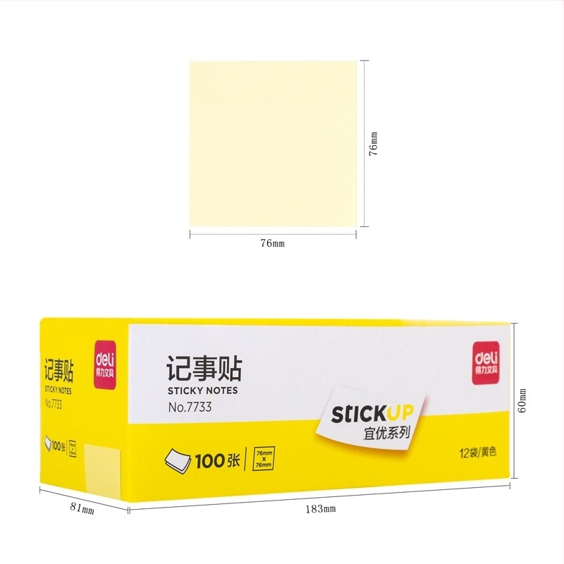 Deli лепящи бележки, готови за залепване, 45 г, хартия; минимална поръчка 1