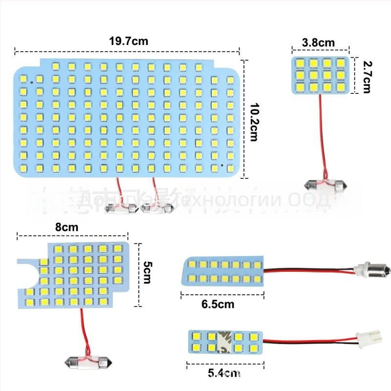 Автомобилни таванни LED светлини за интериор – FY-hiace200-1; LED 5050 3XIN, 12V, 5W, Toyota Hiace 200 Series Sea Lion
