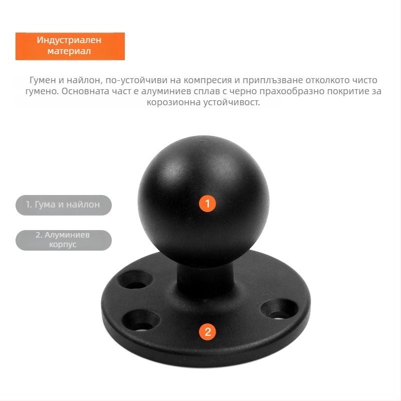 RAM база с глава с топка за държач на сонарен датчик, връзка за тежко оборудване и удължение на кабината на инженерно превозно средство (артикул F775T6S7SS6MMT, модел VIN)