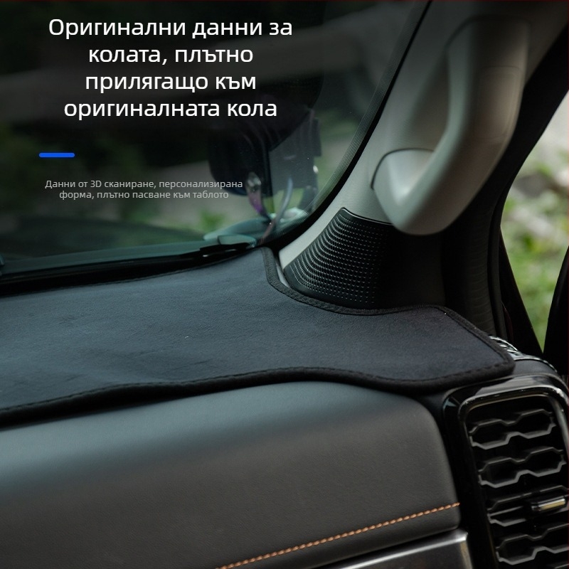 Ushilife кожена подложка за централна конзола Ford Ranger – термоизолация и защита от отблясъци, за всички сезони