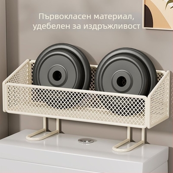 Органайзер за баня над тоалетната с държач за тоалетна хартия, железен, 1 ниво, ZX-02, капацитет 1 кг