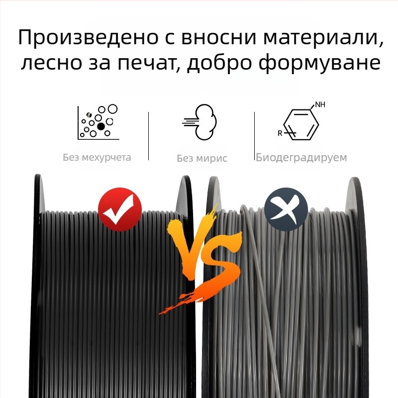CZ PLA филамент за 3D печат, 1,2 кг, 300 м дължина, PLA материал, подходящ за 3D принтери