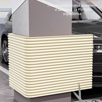 Гаражен ъглов протектор от пяна – мек буфер, защита на ъгъл на стълб, обвивка от гъба и лента за ръбове (Произход: Друг; Внос: Не; Марка: Друг; Дължина: 2)