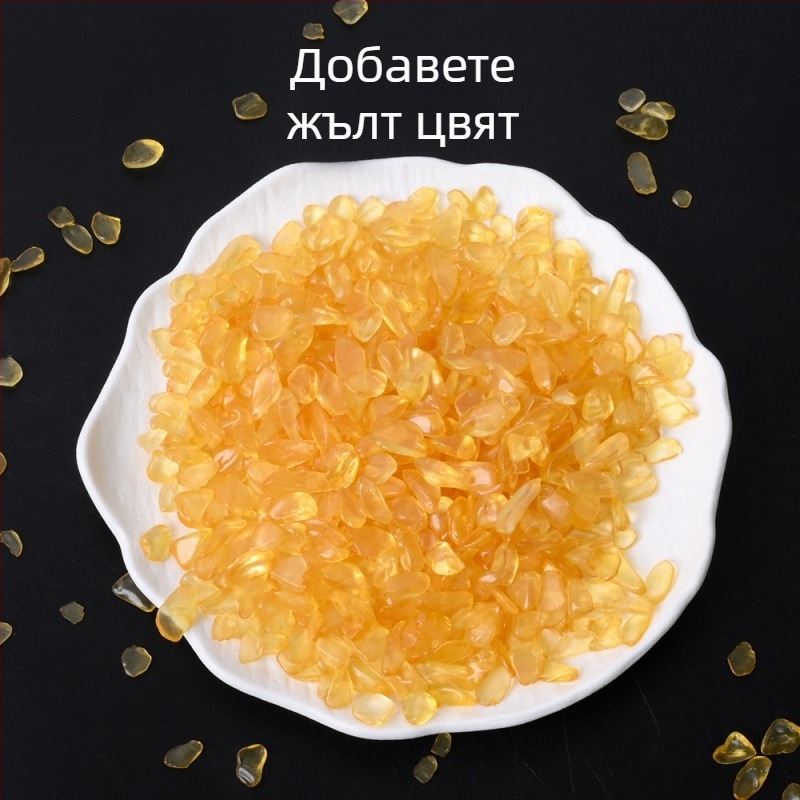 Кристални чипове за аквариумна украса — естествени пет елемента, марка Chuse, модел CSHH-20251215, опаковка: хартиена кутия