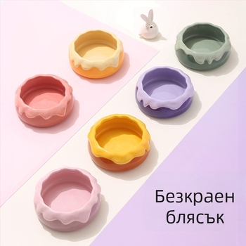 Керамична хранилка за домашни любимци с устойчивост на преобръщане – за хамстери, шиншили, зайци и морски свинчета – Tafit/it suits