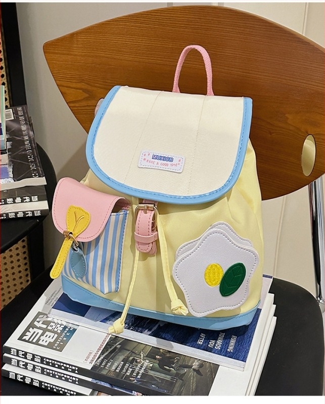 Мини раница с капак, стил улична мода, PU материал, пролет 2025, водоустойчива, вътрешно отделение за телефон