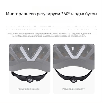 Велосипедна каска — монолитна конструкция, с предпазни очила, EPS материал, унисекс, половин каска за велосипед