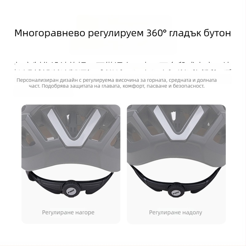 Велосипедна каска — монолитна конструкция, с предпазни очила, EPS материал, унисекс, половин каска за велосипед