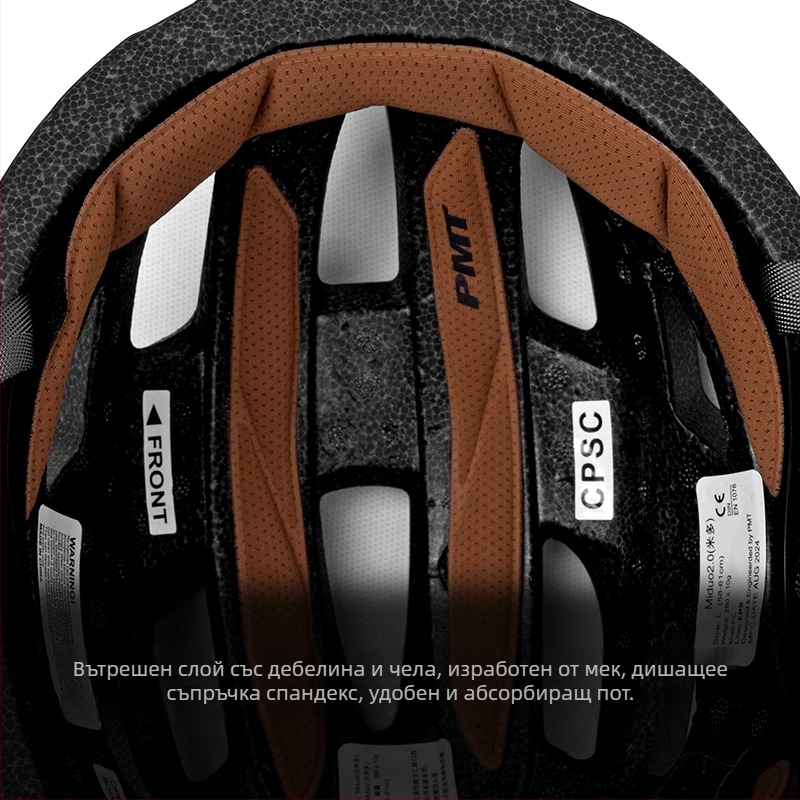 Велосипедна каска — монолитна конструкция, с предпазни очила, EPS материал, унисекс, половин каска за велосипед