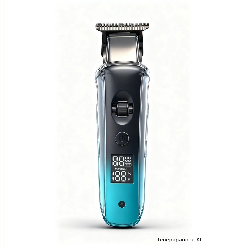 Презареждащ подстригвач за коса с безстъпково регулиране на скоростта, мотор с четки, ножове от неръждаема стомана, батерия 1200–2000 mAh